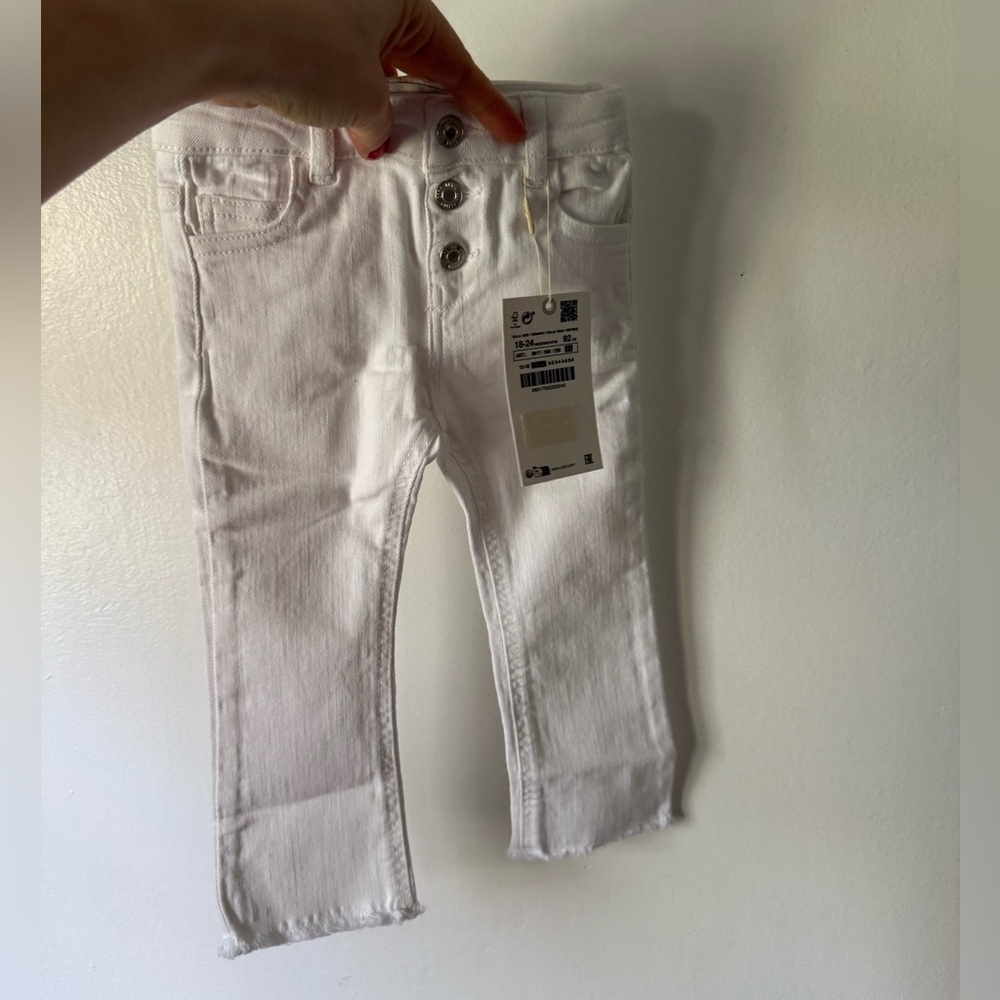 Stylish White Kids Jeans
